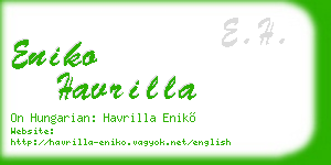 eniko havrilla business card